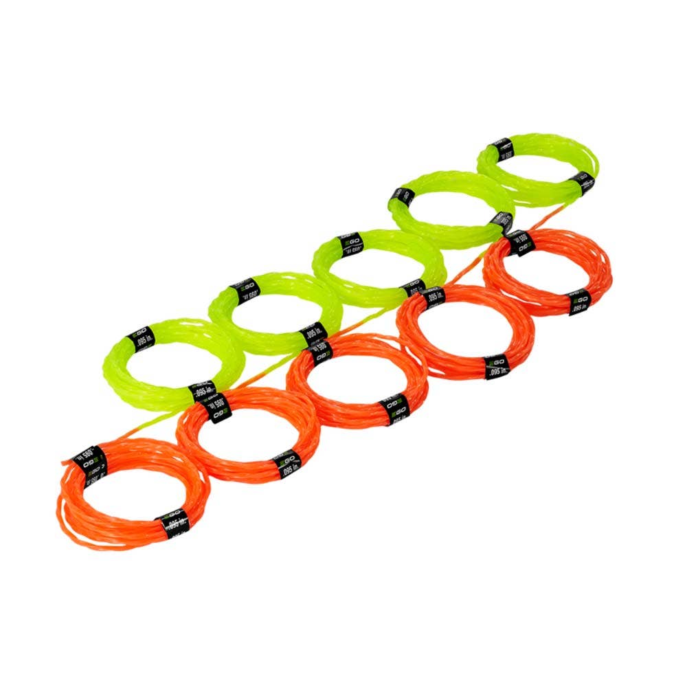 EGO 2.4mm Pre-Cut Dual Colour Twisted Trimmer Line - 5 Pack AL2420PD