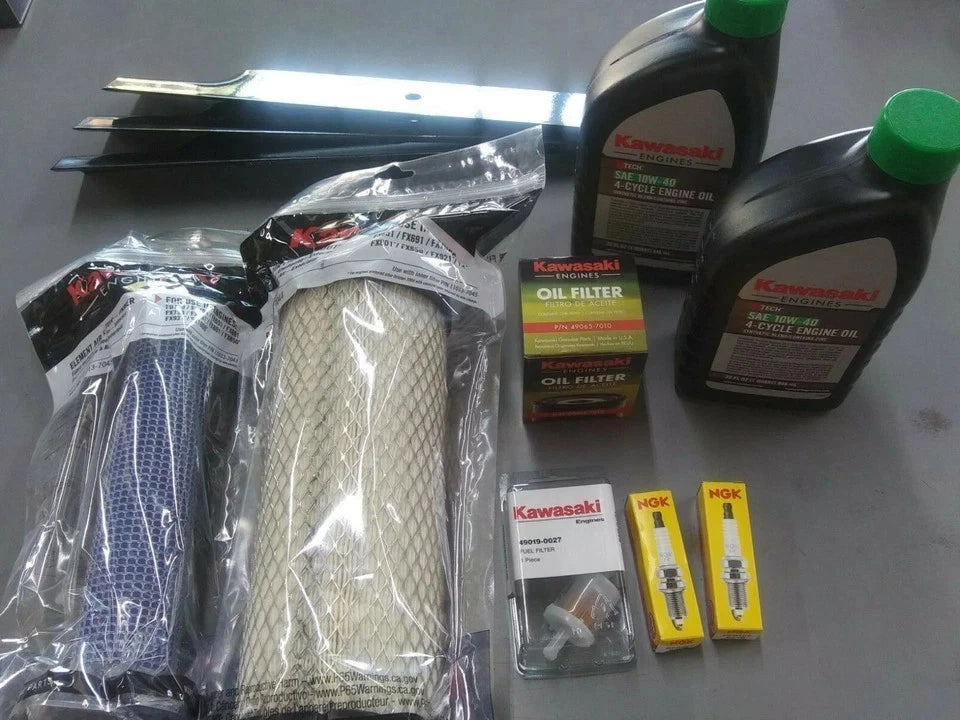 Scag Cheetah 61' Cut Tune Up Kit w Blades (Kawasaki FX) 10W40