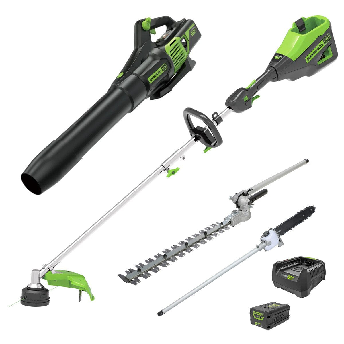 Greenworks 1305707AU complete 60V multi-tool value kit
