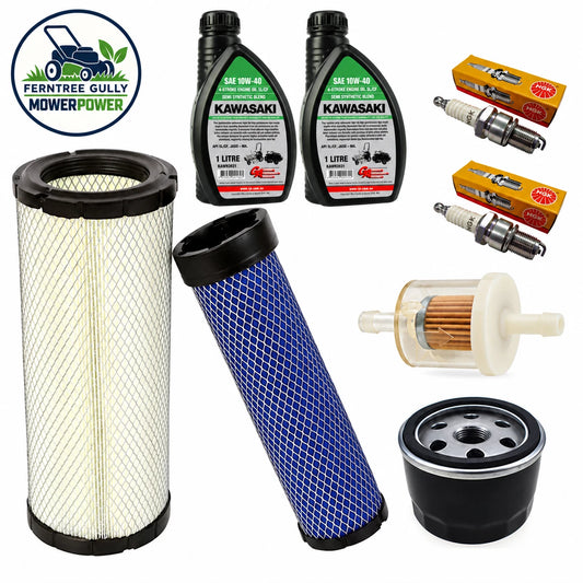 Service kit for Kawasaki FX651V FX681V FX691V FX730V with oil, filters and spark plugs