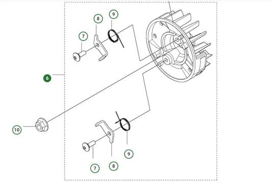 Genuine Husqvarna FLYWHEEL ASSY For 525BX 585683101