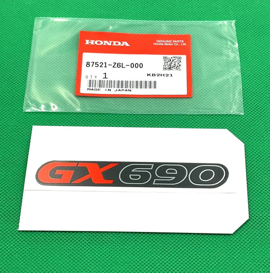 Genuine Honda Label Decal Emblem 87521-Z6L-000 OEM GX690 OEM NEW