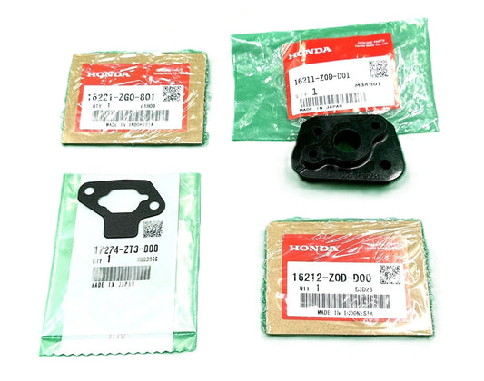 Genuine Honda EU22 Gaskets & Insulator16212-Z0D-D00 16211-Z0D-D01 16221-ZG0-801