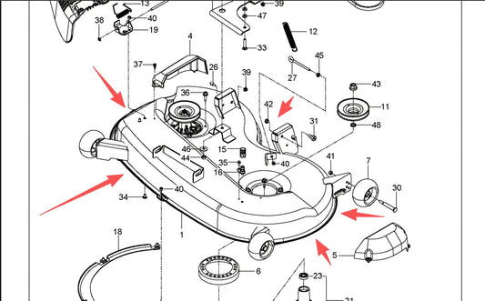Genuine Husqvarna Deck Shell   581071001 For RZ4621 Z146