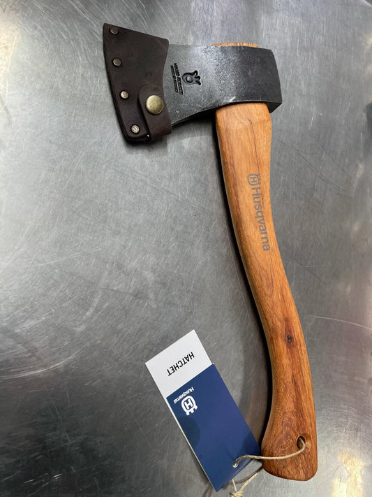 Genuine Husqvarna Chopping Wood Hatchet 38cm with Leather Edge Cover  576926401