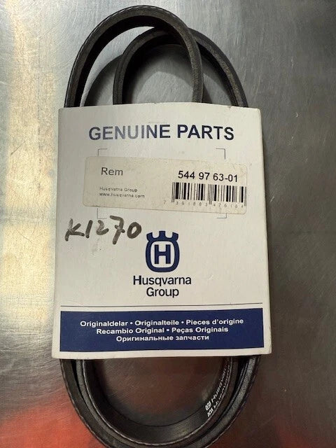 Genuine Husqvarna K1270 Rail Saw Drive Belt # 544976301