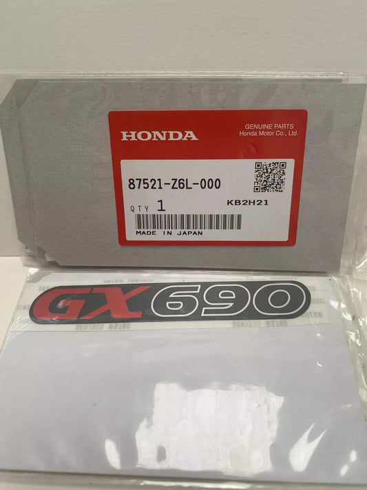 Genuine 'HONDA' &'GX690' Stickers for GX690 Engine 87521-Z6L-000 87531Z6L000