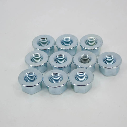 10 PACK OF CHAINSAW BAR NUTS M8, FITS HUSQVARNA CHAINSAW