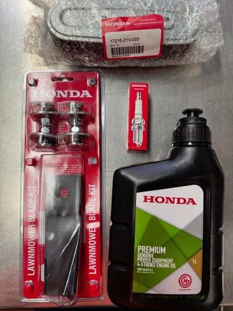 GENUINE HONDA HRU196 SERVICE KIT WITH 4 BLADES