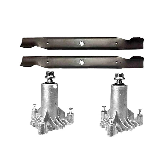 2x Spindles and 1x Blade Set fits 42' Husqvarna & Craftsman Mowers