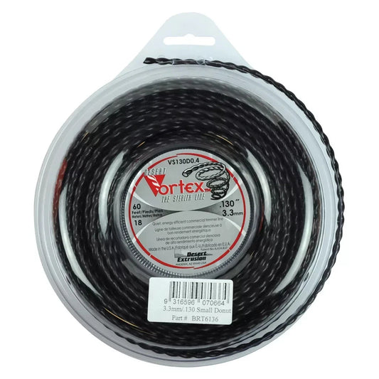 Vortex Super Quiet Brush Cutter Whipper Snipper Trimmer Line Cord 3.3mm 18m