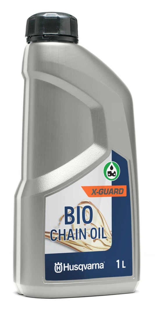 Genuine Husqvarna chainsaw x-guard bio bar and Chain Oil 1L