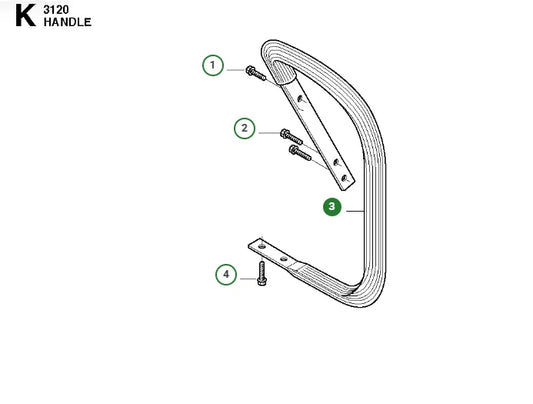 GENUINE OEM FRONT HANDLE FITS HUSQVARNA  3120XP 501893402