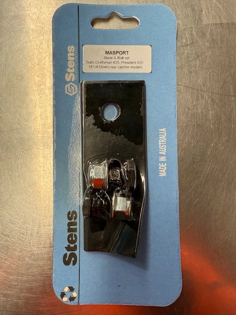 AUSTRALIAN MADE Masport 460mm (18') Flat Disc Blade & Bolt Set 783455