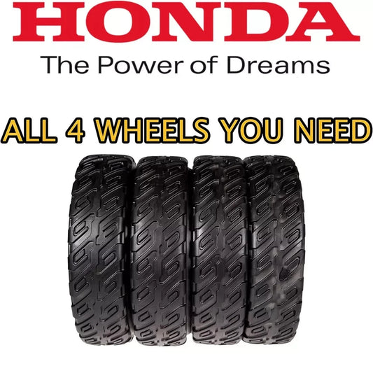 Genuine Honda Wheel Kit for Honda HRN216, 2 42710-VR8-N00ZA & 2 44710-VR8-N00ZA