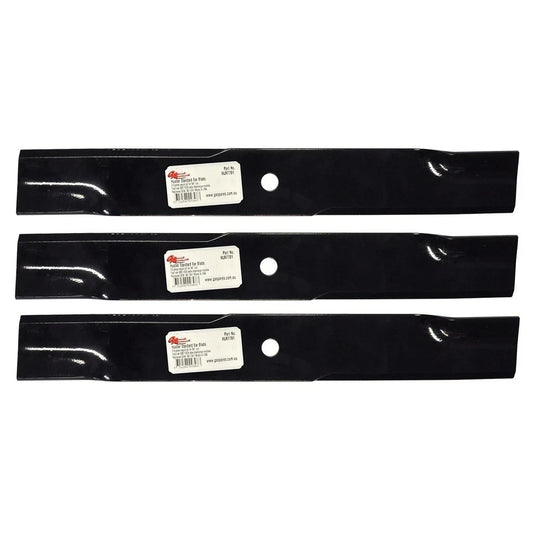 3 Blades for 54' Cut BigDog Hustler Zero Turn Ride on Lawn Mower Models 601124