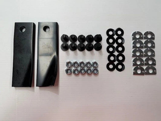 10x Blades & Bolts fits 21' Honda Low Flute Lawn Mower HRU216DSU HRU216M2