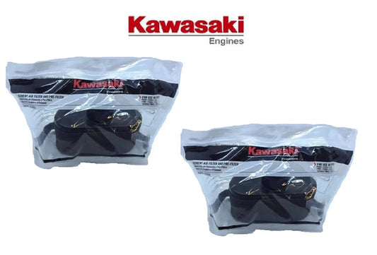 2 NEW GENUINE OEM KAWASAKI AIR & PRE FILTERS 11029-0031 11013-0752 11013-7046