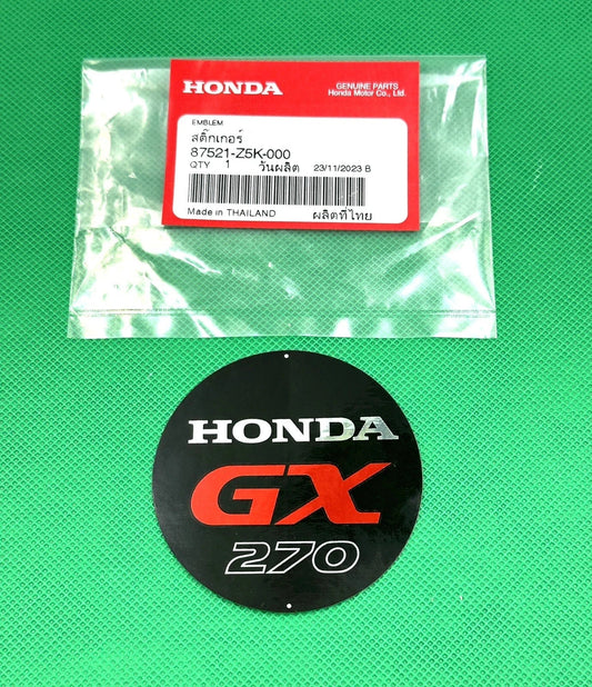 Genuine Honda Engine Decal Recoil Starter GX270 Sticker Decal  87521-Z5K-000