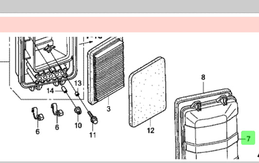Genuine Honda Air Filter Cover 17231-ZS9-010 for Generators EU30I EB3000