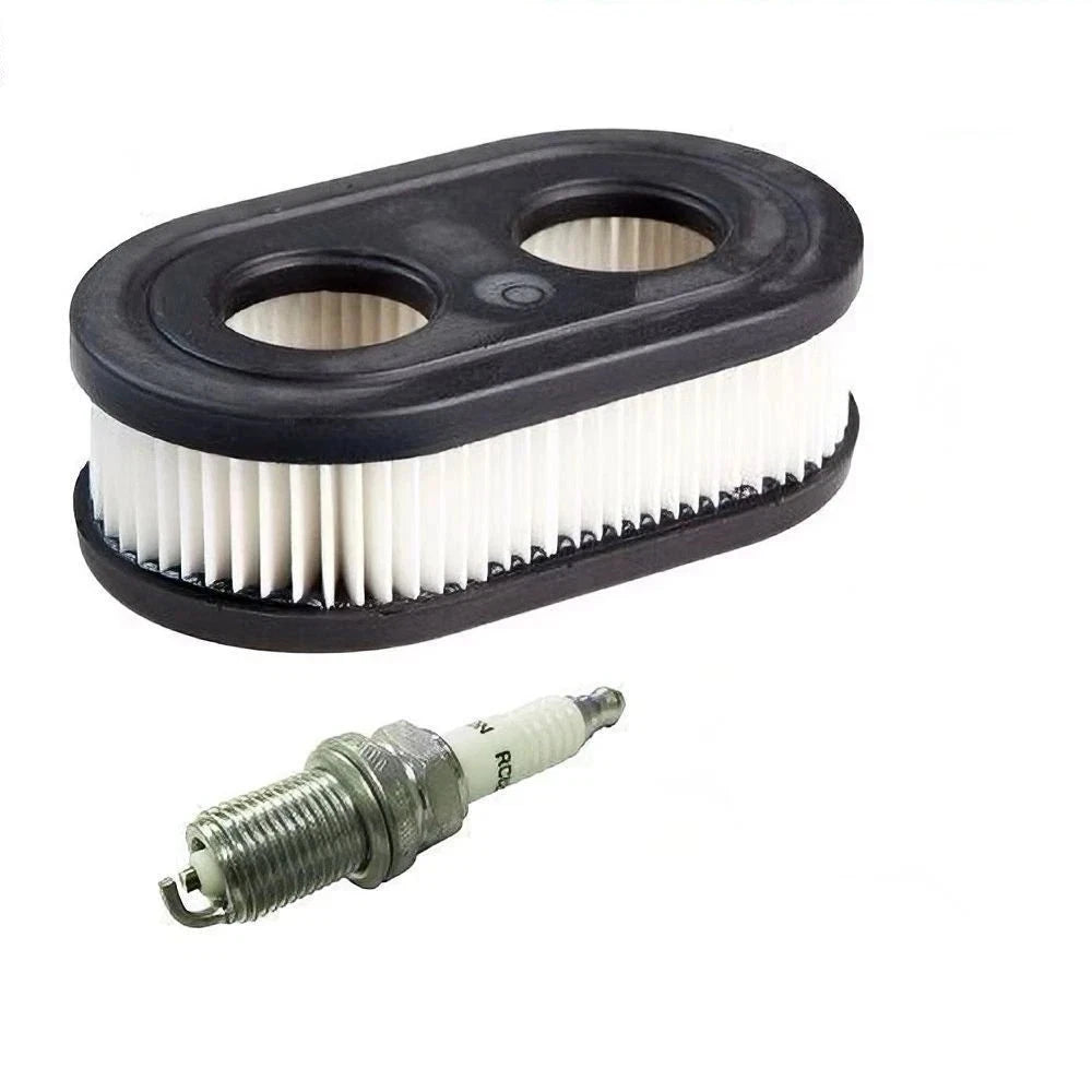 Air Filter & Spark Plug fits Selected Briggs and Stratton Motors 500E 500EX