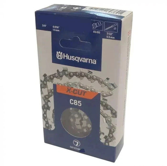 GENUINE HUSQVARNA CHAIN LOOP 3/8' .058'CHISEL X-CUTC85 76DL 22'BAR 581626676