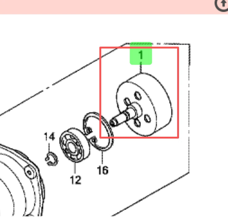 Genuine Honda CLUTCH DRUM FOR Honda UMK435U UHUT Brushcutter  22100-VL6-H31