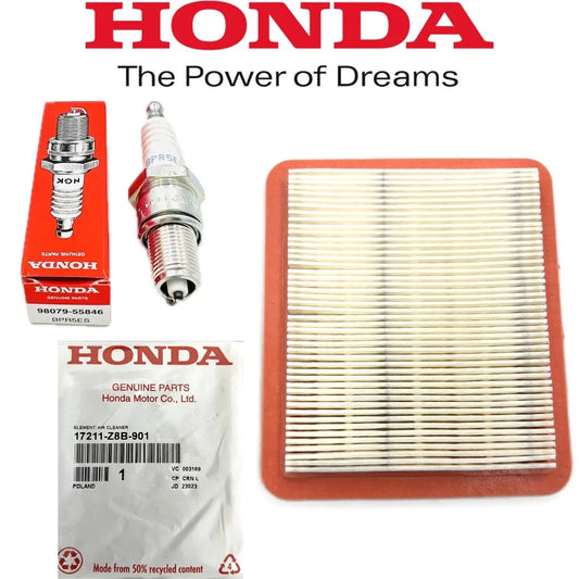 GENUINE HONDA HRX217 GCV170 190 TUNE UP KIT LAWNMOWER AIR Filter 17211-Z8B-901