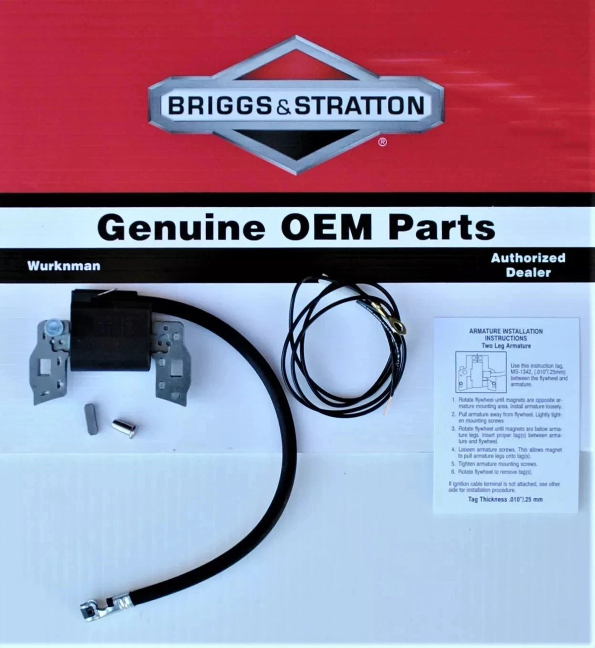 Genuine OEM Briggs & Stratton 397358 Armature Magneto Ignition Coil