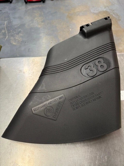 Genuine Husqvarna 38 inch rider on Discharge Chute / Shield Deflector side chute