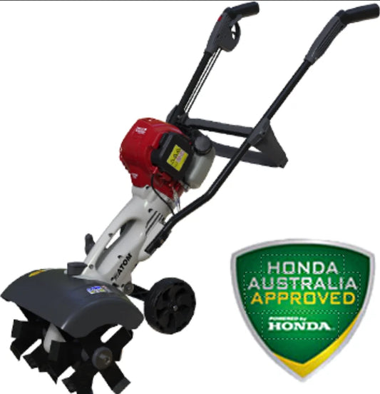 ATOM 756 Deluxe Honda powered 4-Stroke 6 Tines Tiller (Extra Wide)