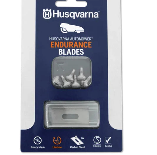Genuine Husqvarna Automower® Endurance Safety Blades 6pcs (Suits All) 595084401
