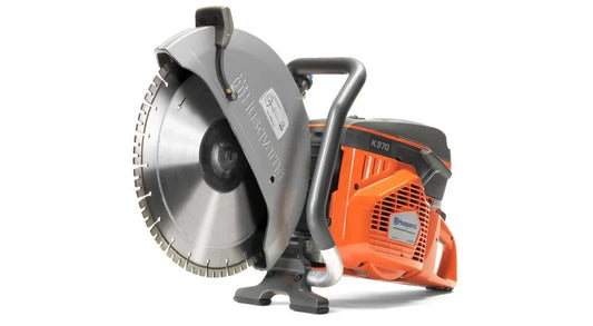 Husqvarna K970 Power Cutter Concrete Saw & 2 Pack 400mm Diamond Blade