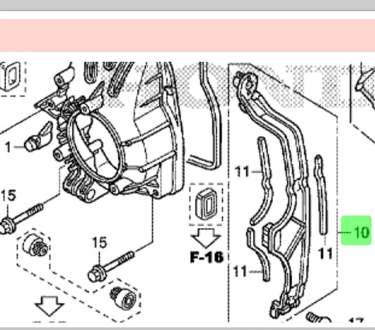 Genuine Honda Generator EU22ITU FRAME ASSY(LEFT HAND SIDE) 50110-Z07-000