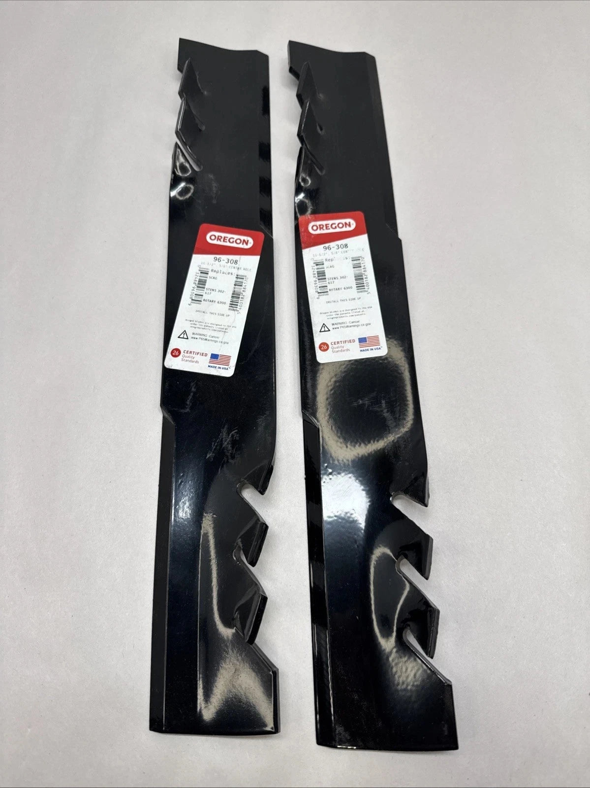 Oregon Genuine Replacement Mower 48'' 2PK Blades 96-308 Scag Toro Hustler