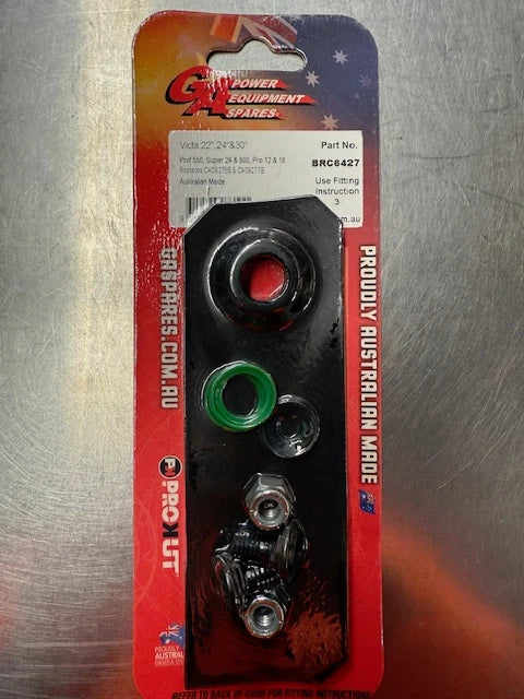 2 X BLADES & BOLTS FOR VICTA 550 & 600 22 & 24 INCH CUT MOWERS 1 PAIR