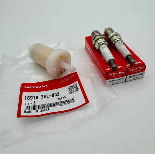 Genuine HONDA Fuel Filter 16910-Z6L-003 +2pk Spark Plug 98079-5587G  GX630-GX690