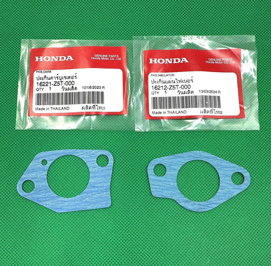Genuine OEM Honda 16221-Z5T-000 & 16212-Z5T-000 Carburetor Gasket Set GX390