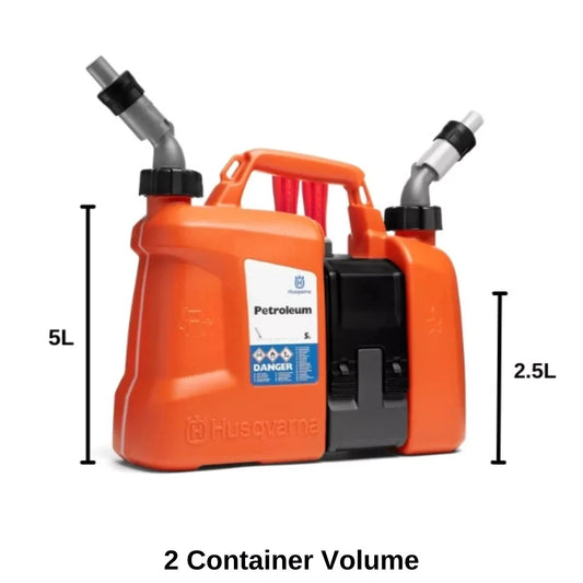 Genuine Husqvarna Combi Fuel Can Chain oil  none split Jerry can 580754201