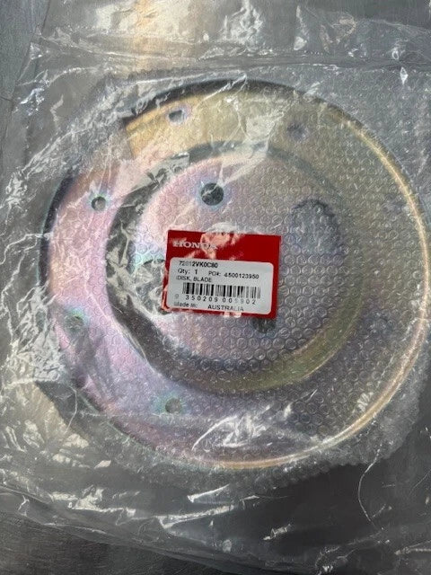 Genuine HONDA 196K1/M1/M2  LAWN MOWERS DISK, BLADE HOLDER 72612-VK0-C80