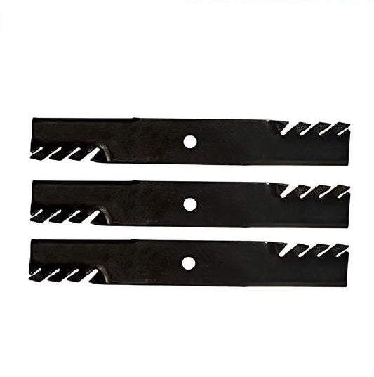 3PK Gator Style Toothed Blades Suitable For 60' Cut Toro Ride on Mower BLR 6339