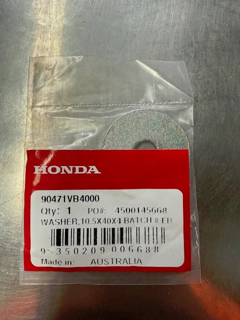 Genuine Honda 90471-VB4-000 BLADE DISC Washer (10.5X40x4)  HRU19/HRU196/HRU216