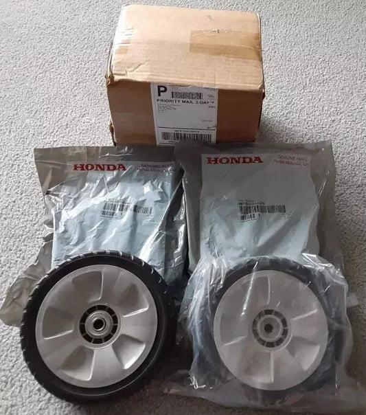 GENUINE HONDA HRU196 HRU216M3 FRONT WHEEL SET OF  x 2 44810-VJ9-Y80ZA