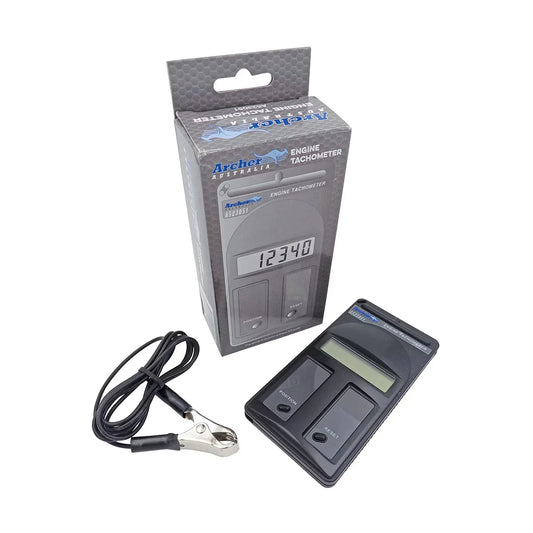 Archer Digital Engine Tachometer Pulse Activated RPM Measurement 2 or 4 stroke