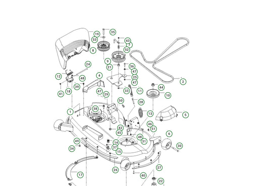 Genuine Husqvarna Cut Deck Shell (NO PARTS) FOR Z246  598727201