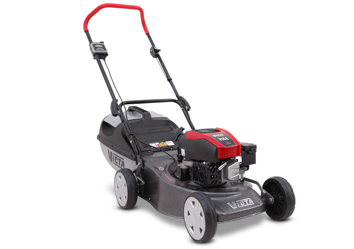 Victa 18" Corvette V144 PBS Steel Base, Mulch or Catch Push Mower — official view 1