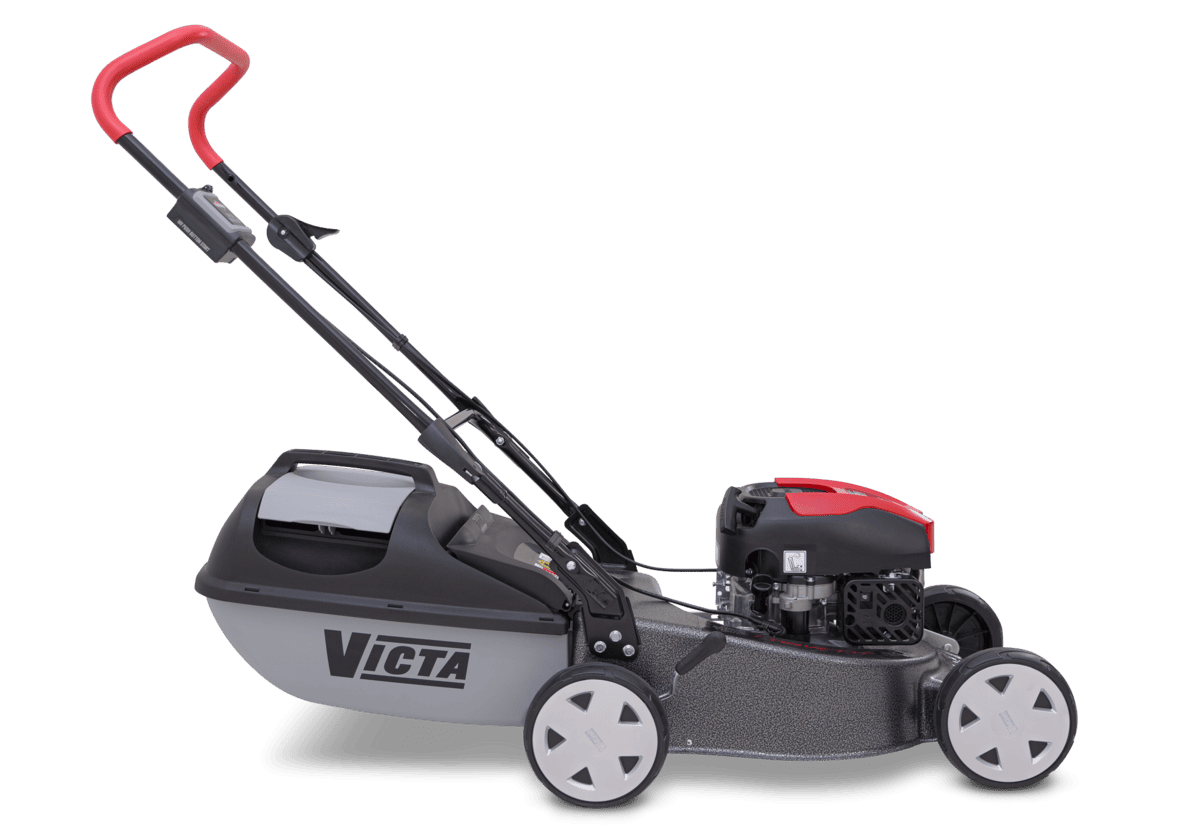 Victa 18" Corvette V144 PBS Steel Base, Mulch or Catch Push Mower — official view 2
